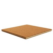 Natural Tan Cork Mounted to Fiberboard